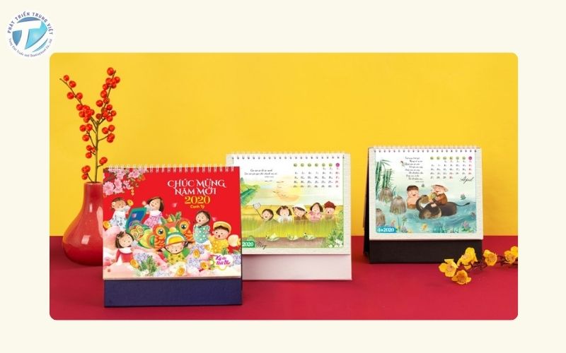 Lịch để bàn phong cách truyền thống